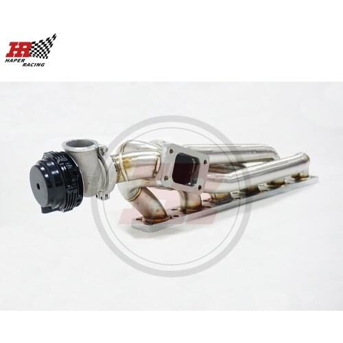 HAPER RACING 42mm T3 or T4 Top Mount Turbo Manifold +44mm Wastegate For E36 M50 M52 S50 S52 320i 323i 325i M3 1992-1998