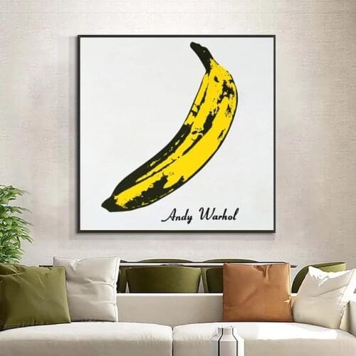 Canvas Painting Andy Warhol Banana Picture Classical Posters and Prints Wall Pictures For Living Room Study Interior Home Decor