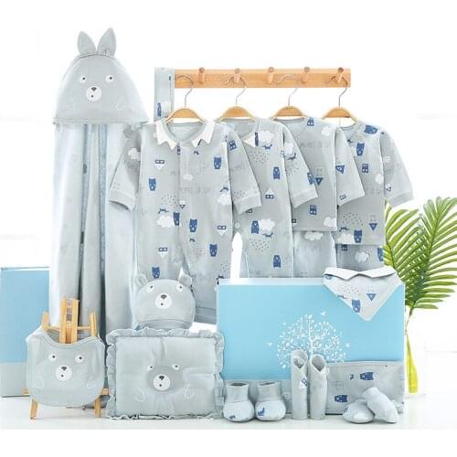 Baby Girl Clothes 0-3m All Seasons Print Cartoon Newborn Gift Clothing Set Baby Jumpsuit Cotton Baby Outfit CBX026
