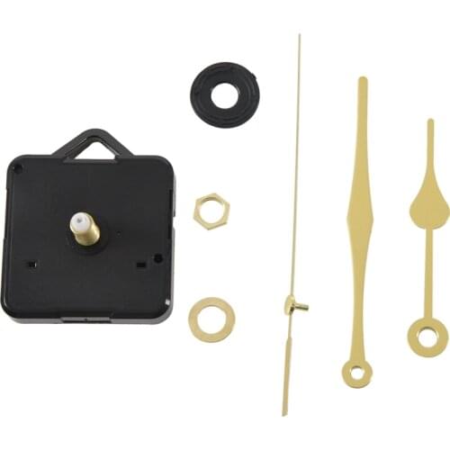 Quartz Clock Movement Mechanism Gold Hands DIY Repair Parts Kit