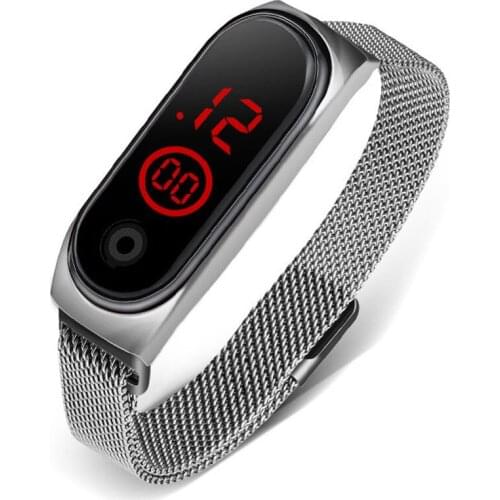 The New LED Childrens Watches Bracelet Table Magnet Key Kids Watches