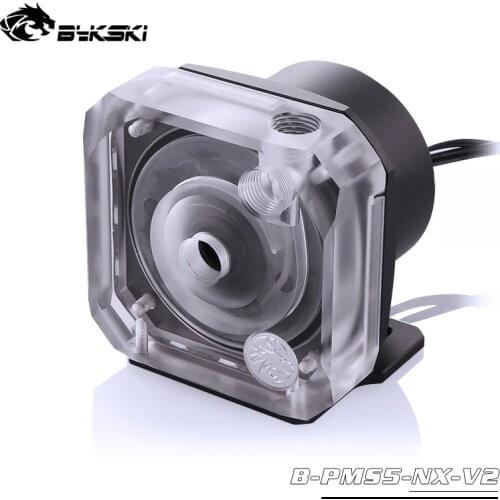 Bykski PWM Automatic Speed Control Pump Water Cooling System Maximum Flow 1100L/H Compatible D5 Pump 5 Colors Cover B-PMS5-NX