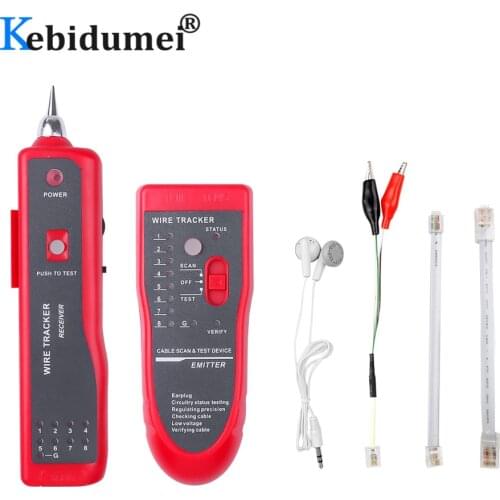 Network Cable Tester RJ45 Cat5e Cat6 UTP FTP Cable Finder RJ11 Telephone Wire Tracker Toner Ethernet LAN Detector Line Analyzer