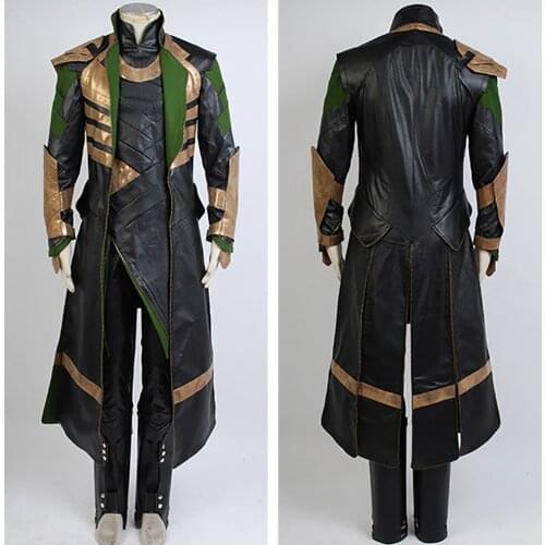 Thor 2 The Dark World Cosplay Loki Costume Battle Uniform Loki Outfit Suit Attire Costume Halloween Carnival Adult Men