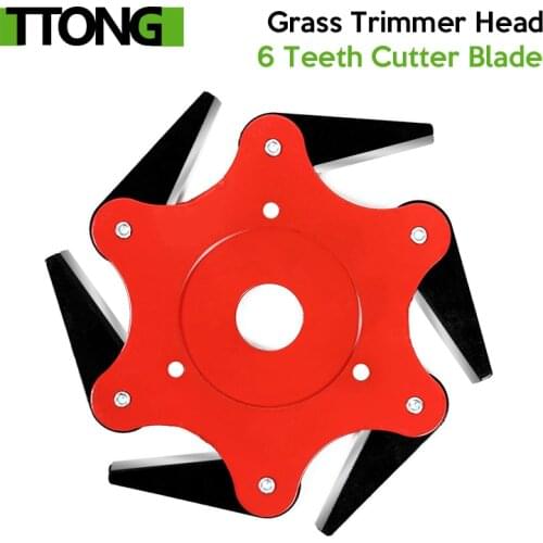 6 Teeth Grass Trimmer Head Brush Cutter Blade Manganese Steel Mower Garden Lawn Machine Accessories Garden Power Tools