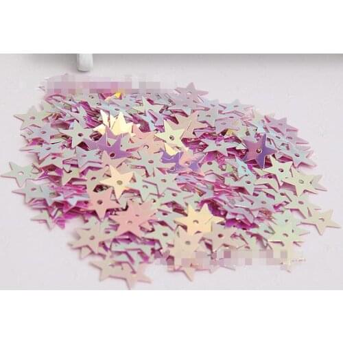 Nail art decorations lovely pink hollow star glitter styling tool for 3d nail art