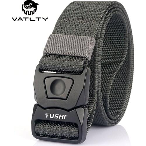 VATLTY 2021 Military Tactical Belt For Men Anti-Rust Zinc Alloy Pluggable Buckle Strong 1200D Nylon Outdoor Work Sports Belt