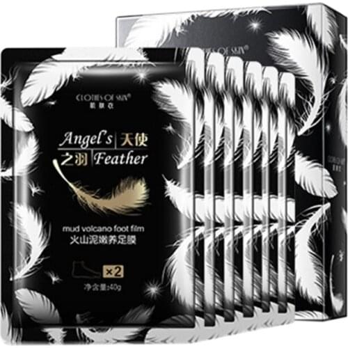 Volcanic mud Foot Mask Exfoliating Renewal Pedicure Remove Dead Skin Heel Socks Peeling Feet Mask Socks Hot