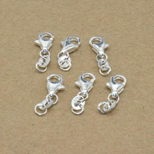 10PCS 17x6mm Silver Copper Water Drop Lobster Clasp Hooks for Necklace Bracelet Chain DIY Jewelry Findings Accessories
