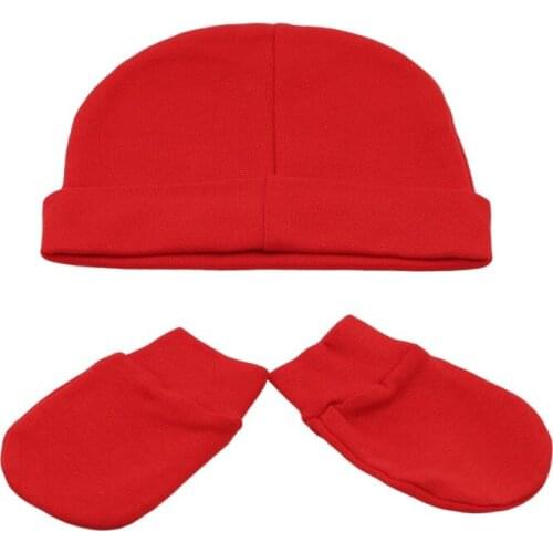 Winter Baby Hat Gloves Set Boy Girl Warm Cotton Kids Beanies Stuff Children Accessories Newborn Bonnet Babies Photography Props