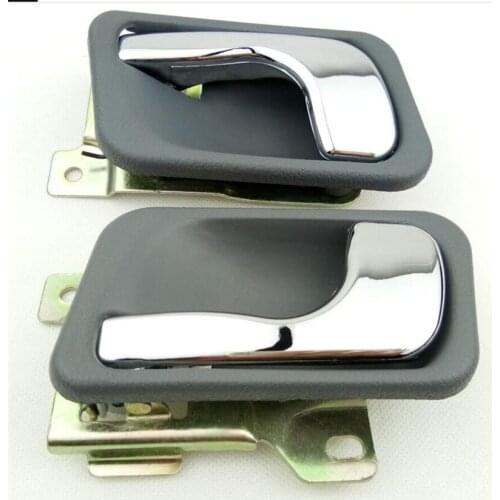 2Pcs Car Chrome Inner Door Handle MB669169 MB669170 for MITSUBISHI Pajero Montero MK II MK2 V31 V32 V33 V43 1991-2000