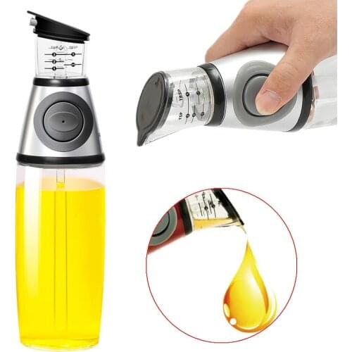 500ml Oil Dispenser Oil Vinegar Dispenser Glass Bottle With Measurements Oil Sprayer Dispenser For Kitchen Cooking High Quality