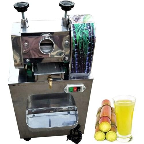 Commercial Sugar Cane Juicer Machine Electric Saccharum Crusher Processing Equipment Stainless Steel Sugar Cane Extractor