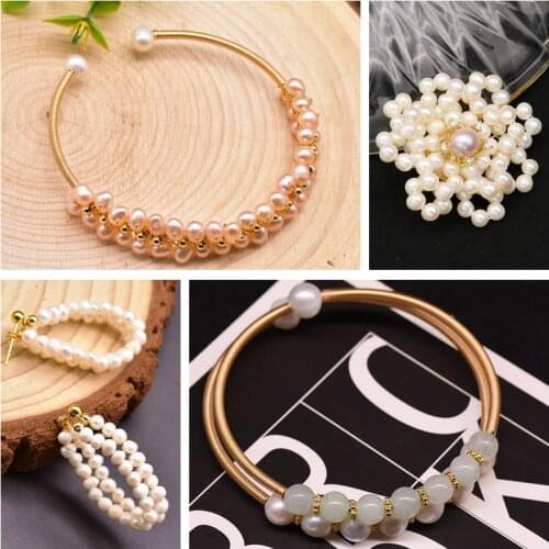 GLSEEVO Natural Freshwater Pearl Bracelet Necklace For Women Wedding Party Fashion Jewelry Handmade Fine Jewelry Set GS0030