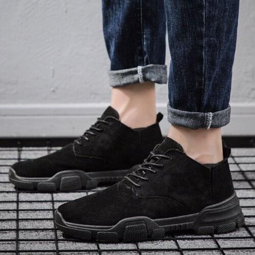Spring Casual Shoes Boots For Men Mens Casual Shoes Slip On Leisure Fashion Leather Sneaker Man Shoe Breathable