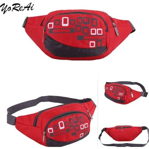 Nylon Murse Kidney Pocket Running Belt Fanny Pack Women Men Chest Crossbody Waist Bags Travel Waterproof Phone Hip Bum Belt Bag