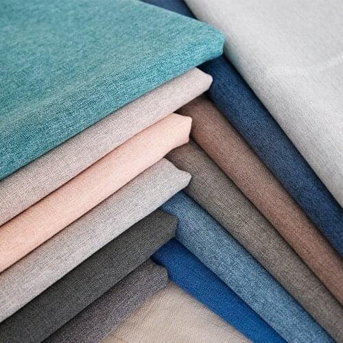 280CM Upholstery Linen Fabric Durable Curtain Material Fabric By The Meter Sofa Curtain Cloth