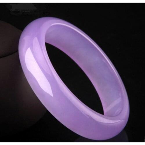 Genuine Natural PurpleJade Bangle Bracelet Fashion Charm Jewellery Accessories Gifts for Women Men