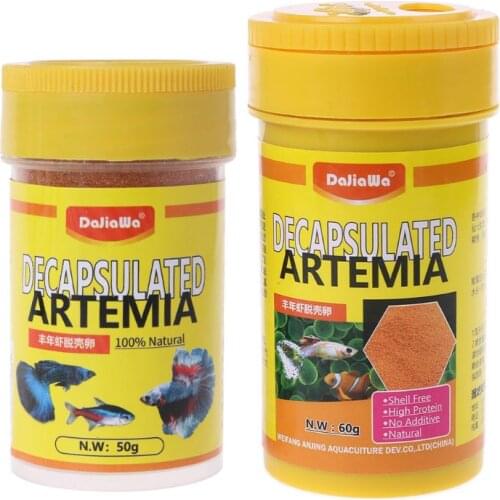 Brine Shrimp Eggs Aquarium Fish Food Feeding Healthy Nutrition Supply