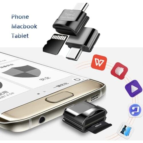 Card Reader USB 2.0 SD/Micro SD TF OTG Smart Memory Card Reader Type C USB-C Adapter For Huawei Samsung Xiaomi Laptop Wholesale