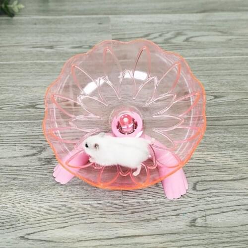 1pcs Creative Mouse toy Mouse Running Disc Toy Pet Hamster Flying Saucer Exercise Wheel Hamster Cage Accessories