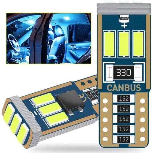 2x T10 LED Canbus Bulb W5W Automobiles 12v For Mercedes W203 W205 W204 W211 W212 W220 Car Interior Lights Reading Lamp White Red