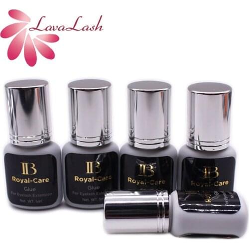 5 Bottles Korea IB Ibeauty Royal-Care Glue For Eyelash Extension Original 5ml Silver Cap Lasting Beauty Shop Wholesale Makeup