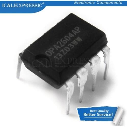 5PCS OPA2604AP DIP8 OPA2604A DIP OPA2604 DIP-8 2604AP Dual FET-Input, Low Distortion OPERATIONAL AMPLIFIER