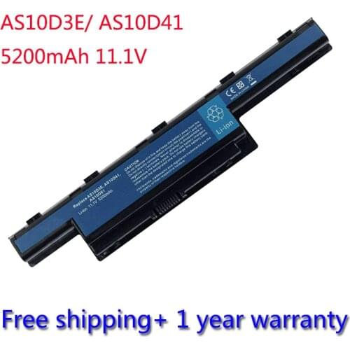 7XINbox 5200mAh 11.1V Battery For Acer TravelMate 4370 4740G 5340 6495 AS10D3E AS10D75 AS10D41 AS10D73 AS10D71 AS10D51 AS10D31