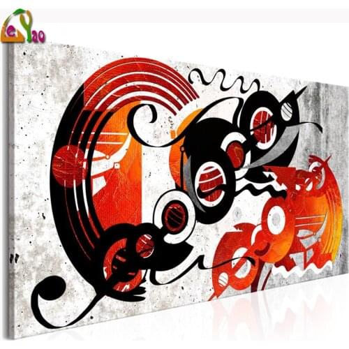 Diamond Embroidery Music Creations Abstract Painting Diy Diamond Painting Cross Stitch Mosaic 5D Diamond Pattern Needlework