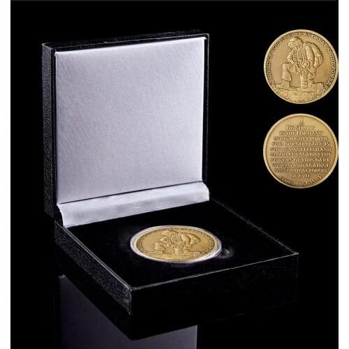 American Emblem Core Values Bronze Challenge Coin The Task Of Your Is Never As Great As The Power Behind You