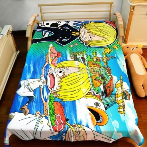 Anime Manga One Piece Bed Sheet 150*200cm Bedsheet 007