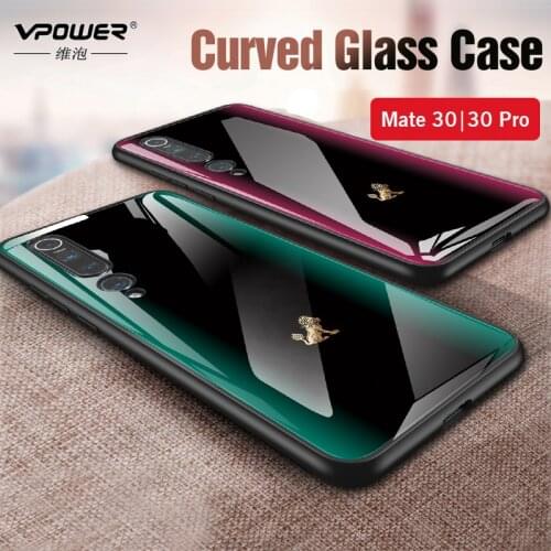 For Xiaomi Mi10 Mi 10 Pro 6D Patterned Glass Case Luxury Tempered Glass Silicone Frame Hard Cover For xiaomi mi10 mi 10