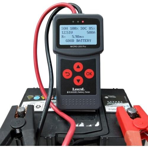 MICRO-200 PRO 12v 24v Car Battery Tester Multi-Language Digital AGM EFB Gel Automotive Load Battery System Analyzer For Car Moto