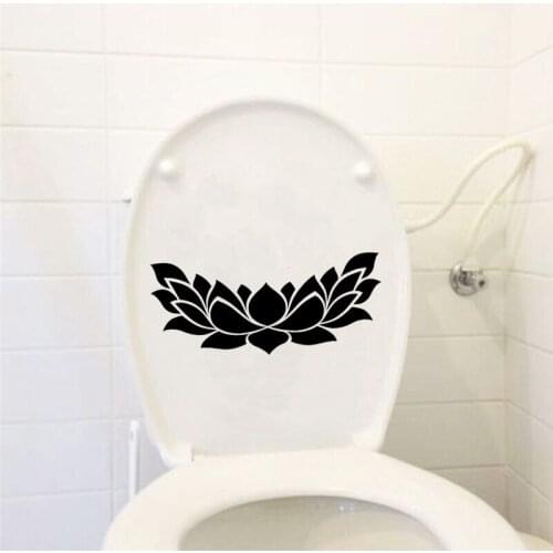 Flower Yoga Fashion Home Decor Wall Decal Toilet Sticker Vinyl 6WS0164