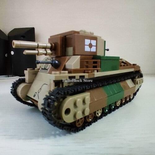 WW2 World War II Type 89 I-GO Medium Tank Weapon Accessories DIY Model Building Blocks Military Series Bricks Toys For Kid Gifts