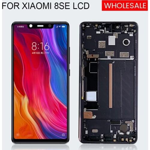 Free Shipping MI 8 SE Display For Xiaomi 8 SE Lcd Screen Touch Panel Glass Digitizer Assembly With Frame