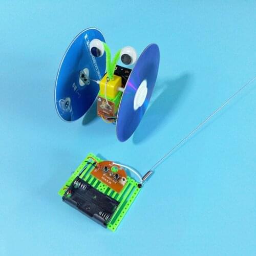 Remote control CD balance Car DIY CD Car Waste Utilization tTechnology Small Production Scientific Invention For Kid