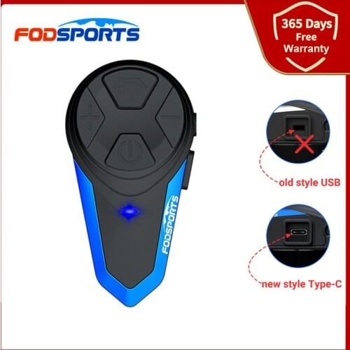 Fodsports BT-S3 motorcycle helmet intercom wireless bluetooth interphone FM radio waterproof music intercom 2 Riders