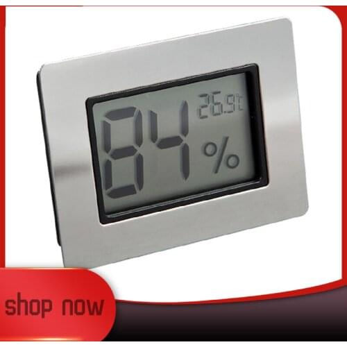 Cigar Hygrometer Humidor Metal Lectronic Digital Moisture Meters Cigar Accessories Black Thermometer Tool