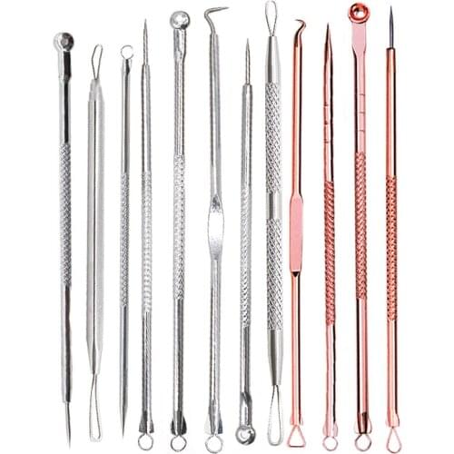 Blackhead Remover Tool Stainless Steel Acne Pimple Blemish Extractor Needle Pore Cleaner Deep Cleansing Acne Treatment Face Care