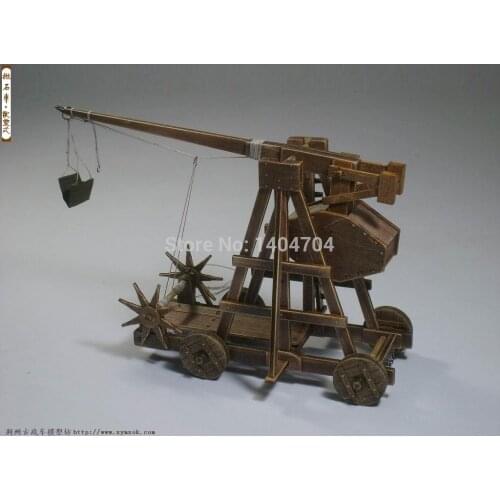 Classic ancient chariots The Age of empires model kits Trebuchet - Heavy catapult model English instruction