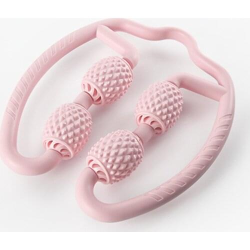Muscle Massage Relaxation Roller Type Circular Leg Clamp Fitness Equipment Health Yoga Four-wheel Massager