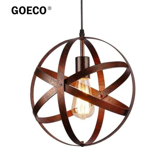 Industrial Metal Pendant Light, Spherical Hanging Ceiling Light, Kitchen Dining Room Farmhouse Entryway Hallway Decoration Light