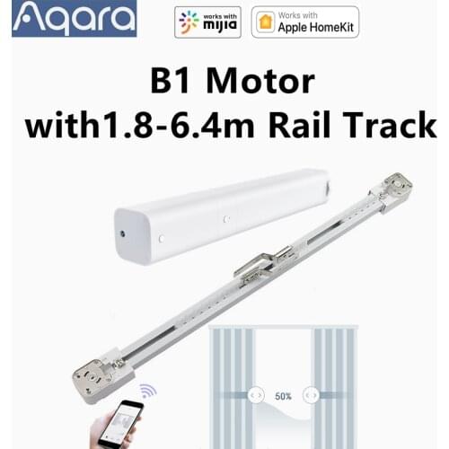 Aqara Smart Zigbee B1 Motor Motorized Curtain Rail Track Set Timer Automatic Electric Curtain Remote Control System For Home