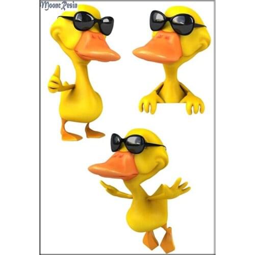 MOONCRESIN Diamond Mosaic Yellow three Duck Kit Diamond Embroidery Needlework Diy Diamond Painting Cross Stitch Decoration Gifts