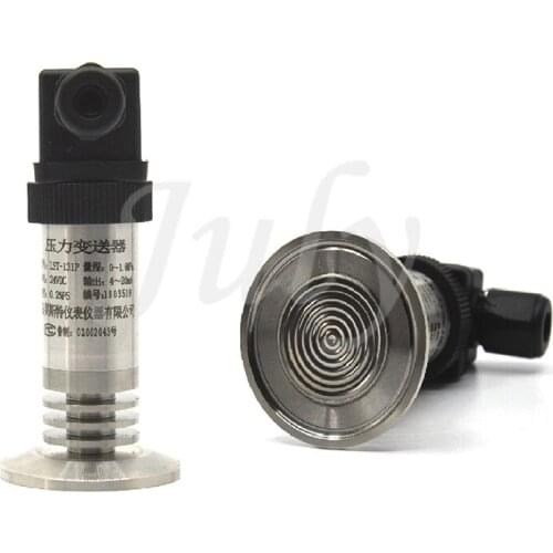 Clamp flat membrane pressure transmitter, 50.5 sanitary diaphragm pressure transmitter 4-20ma/0-5V/0-10V