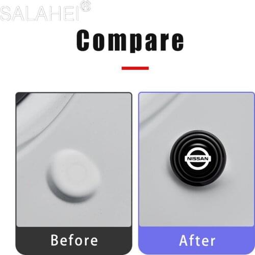 4X Car Body Rear Door Anti-shock Pad For Nissan Nismo Tiida Teana Skyline Juke X-trail Almera Sunny Qashqai March Livina Styling