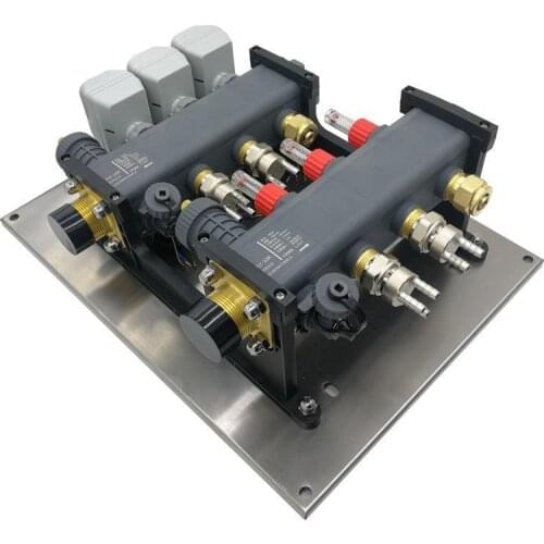 02r-10r ground temperature regulating radiant water collector underfloor floor heating system thermostatic mixing valve