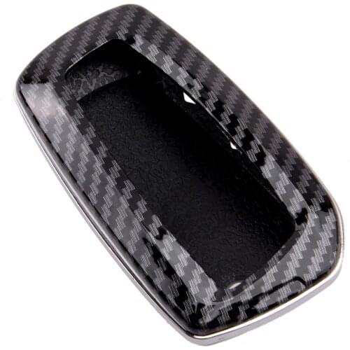 Car Hard Key Shell Cover Case Fob Holder Chain ABS Carbon Fiber Style Fit For BMW 1 2 3 5 6 7 Series X3 X4 M2 M3 M4 M5 M6